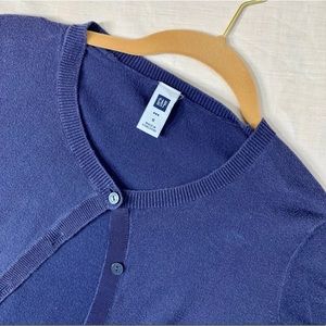 GAP Blue Button Up Cardigan